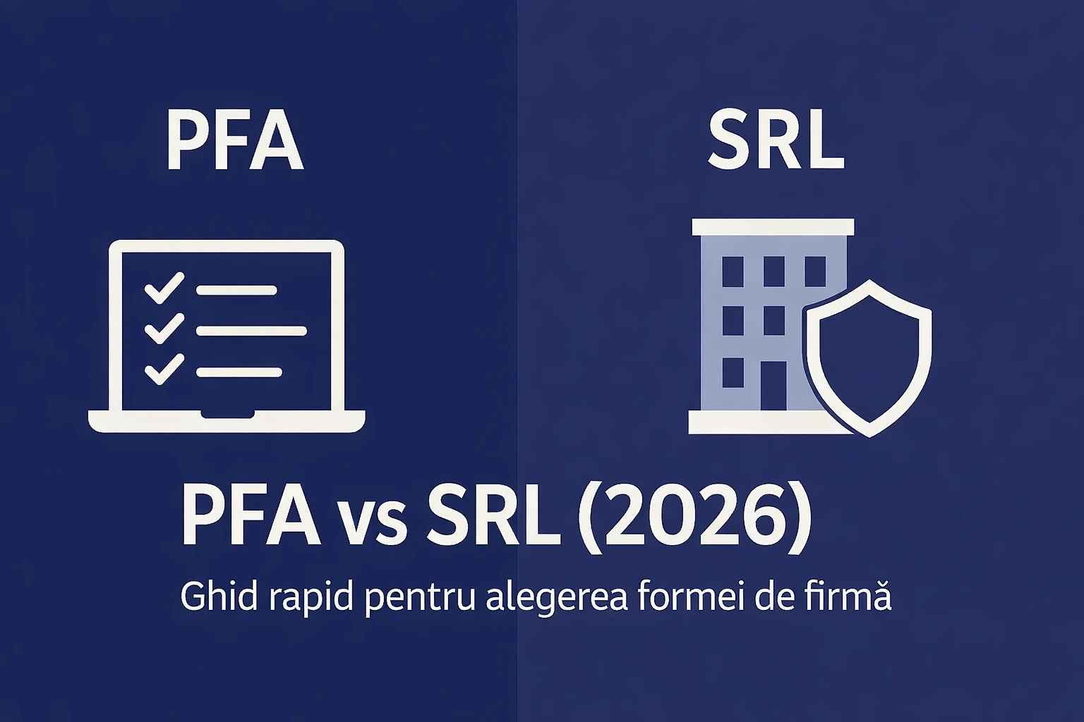 PFA vs SRL în 2026 – Taxe, Costuri, Avantaje