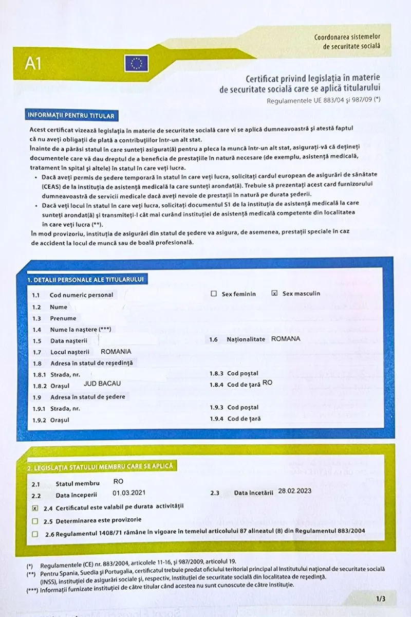 obtinere-formular-a1-exemplu formular-a1